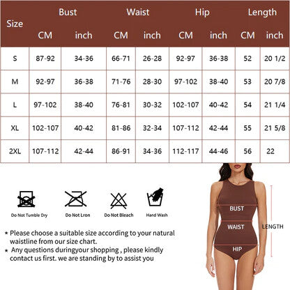 Crew Neck Ärmelloses Figurformendes Bodysuit Shapewear