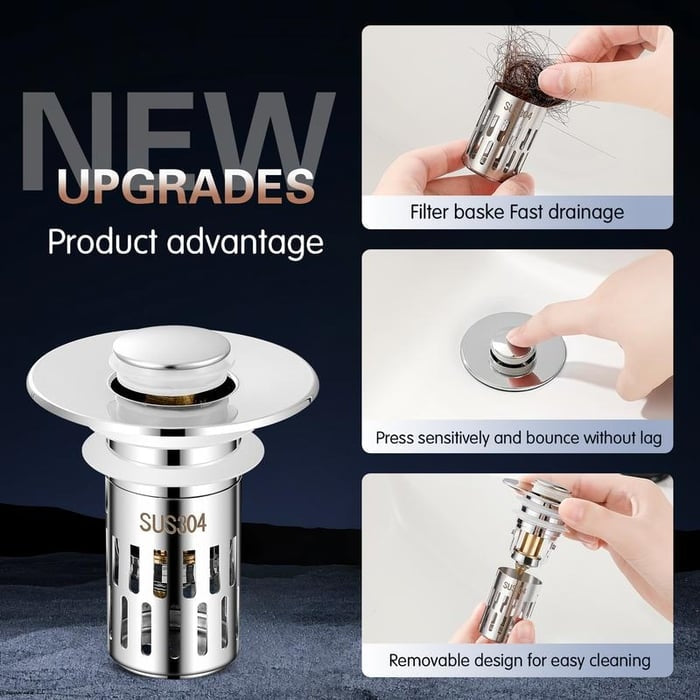šAutumn Sale 49% OFF - Universal Stainless Steel Drain Strainer (BUY 2 GET 1 FREE)