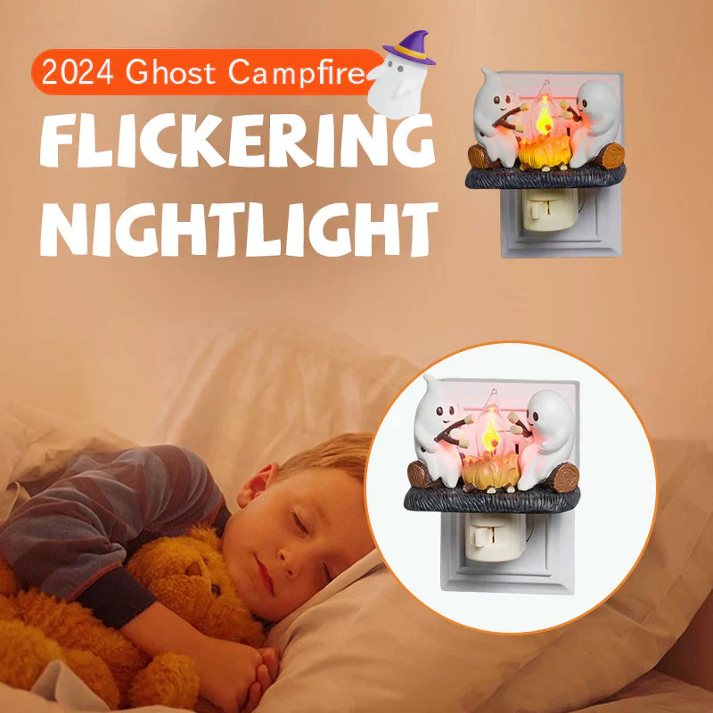 🔥Last Day Sale Price | 2024 Snowman Christmas Campfire Flickering Nightlight✨🔥👻