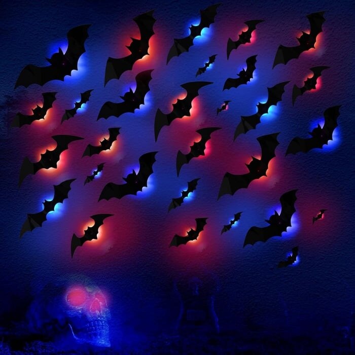 😈Halloween Promotion😈3D Bat Design LED Decoration
