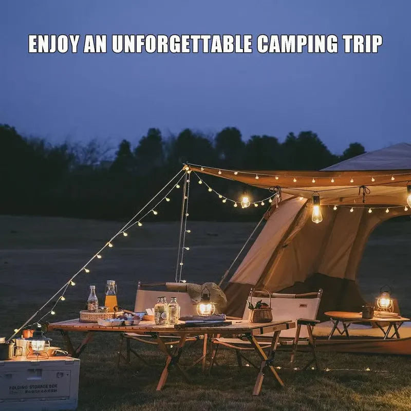 💡Solar LED Camping Lantern with Hook