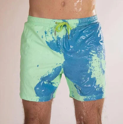 Badeshorts mit Farbwechsel