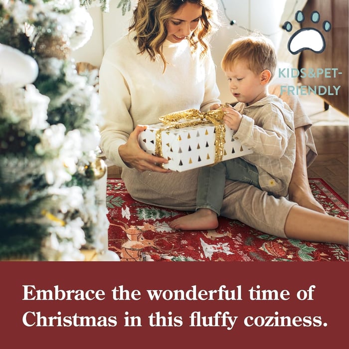 🎄Christmas Deer Santa Long Rug