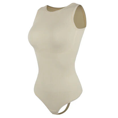 Crew Neck Ärmelloses Figurformendes Bodysuit Shapewear