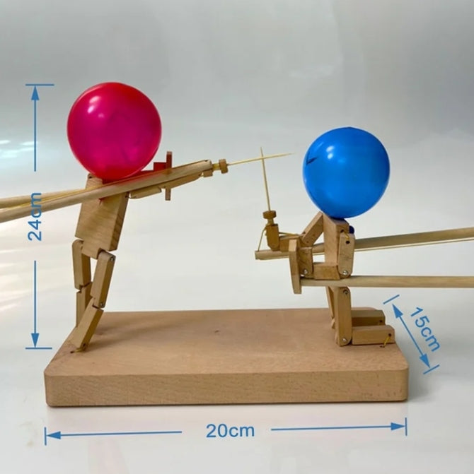 š„HOT SALE š„Handmade Wooden Fencing Puppet