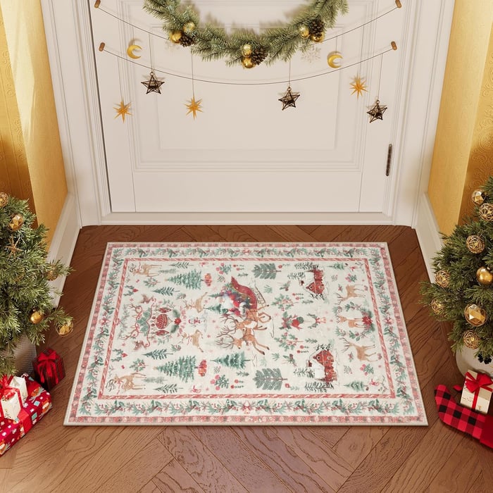 🎄Christmas Deer Santa Long Rug