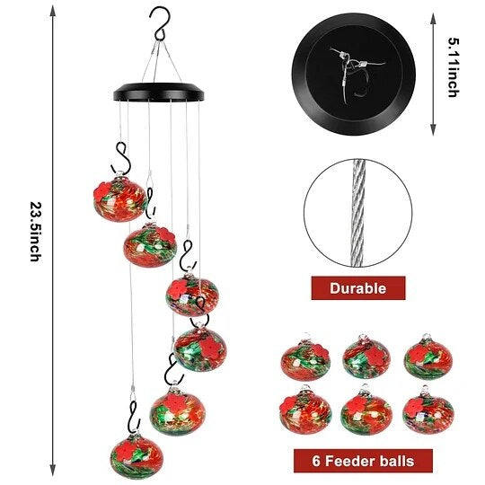 New Charming Wind Chimes, Hummingbird feeders Garden Decor