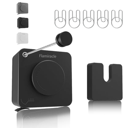 Non-Sagging Retractable Clothesline – Wall-Mounted Invisible Laundry Line for Indoor & Outdoor Use