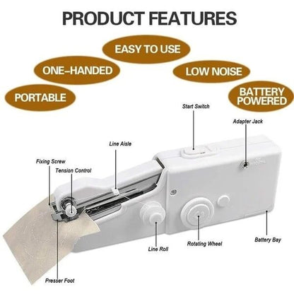 🔥HOT SALE 🎁 - 🔥Handheld Mini Electric Sewing Machine
