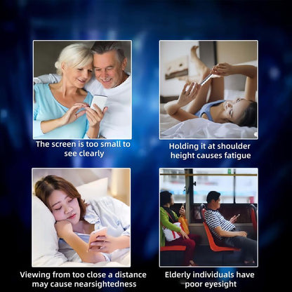 Mobile Phone Magnifier - Ultra-HD Screen Magnifier for Easy TV Viewing Orientation for Landscapes Use Eye Protection Full-Screen Mobile Phone Magnification