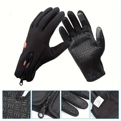 ❄️ Outdoor Winter Gloves — Touchscreen-Compatible, Windproof, Waterproof Full-Finger Gloves for Sports, Travel, and Everyday Use