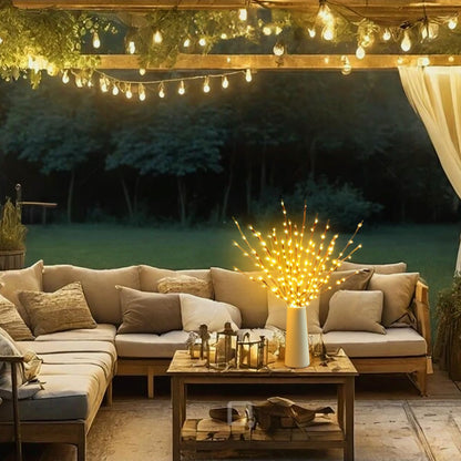🌿 3-Piece Branch String Lights — 🎅 Perfect for Indoor Decor and Party Lighting