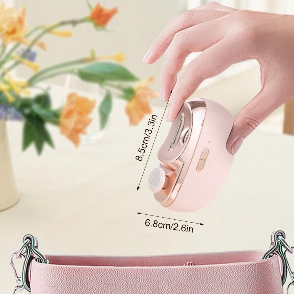🎁 Perfect for All Ages 👵👶 3-in-1 Automatic Electric Nail Clipper with Polishing