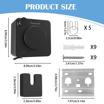 Non-Sagging Retractable Clothesline – Wall-Mounted Invisible Laundry Line for Indoor & Outdoor Use