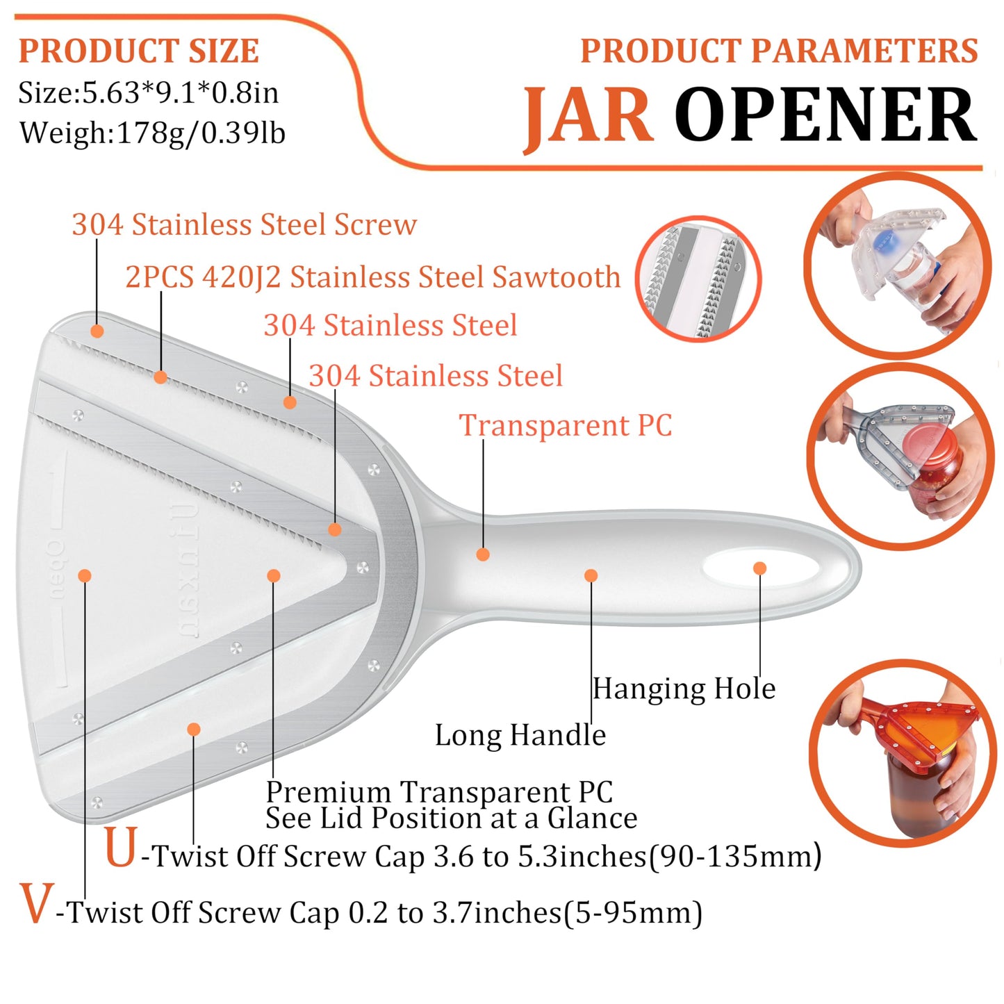 💪 Jar Opener for Weak Hands & Seniors – Easy Twist-Off Bottle Opener, Unique Kitchen Gadget & Christmas Gift