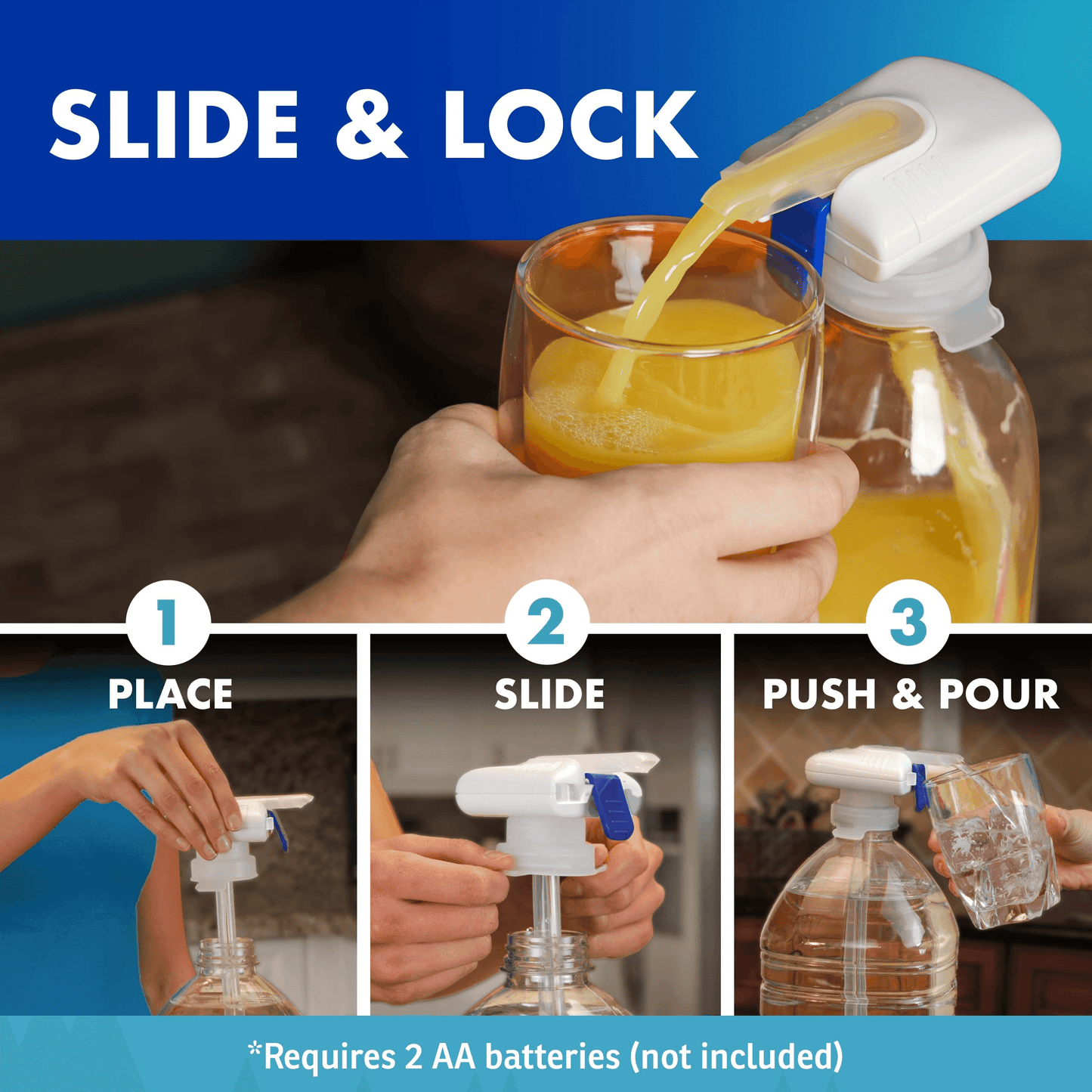 🧃Automatic Drink Dispenser - Hands-Free Beverage Dispenser for Fridge - Perfect for Milk, Juice - Gifts for Women & Men