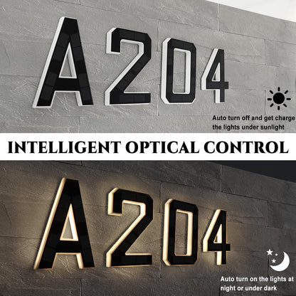 Solar Lighted House Numbers