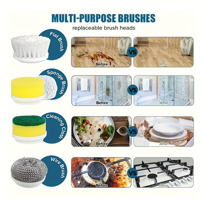 🧼 Power Spin Brush – Easy Cleaning for Bathroom, Kitchen & More