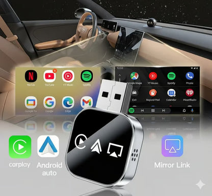🔥2026 Upgrade 3-in-1 Wireless CarPlay Adapter