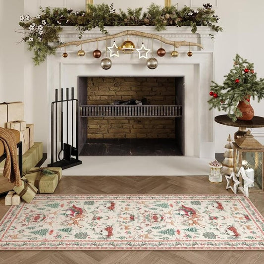 🎄Christmas Deer Santa Long Rug