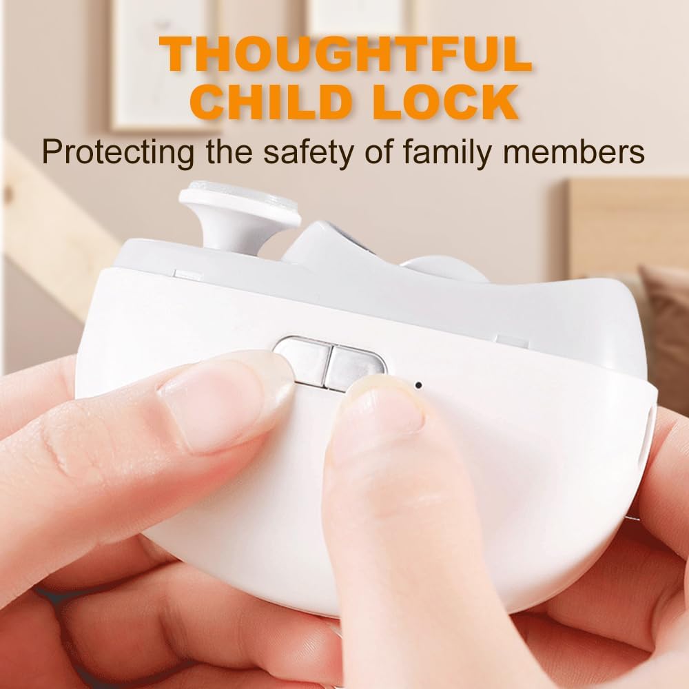 🎁 Perfect for All Ages 👵👶 3-in-1 Automatic Electric Nail Clipper with Polishing