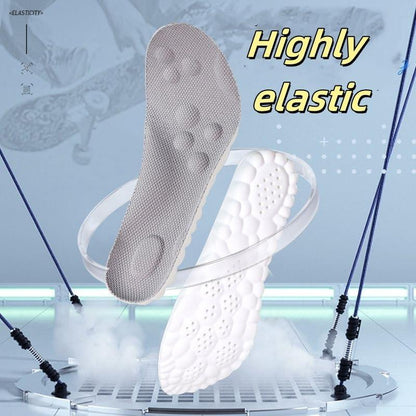 Soft Elastic Breathable Shoe Insoles - Lightweight and Sweat Absorbent, Comfortable for Non Tiring Feet in Bedroom Footwear