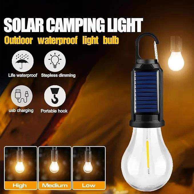 💡Solar LED Camping Lantern with Hook