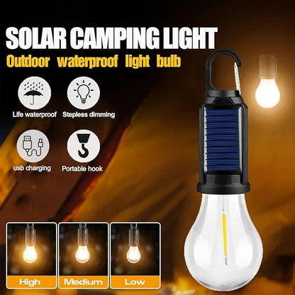 💡Solar LED Camping Lantern with Hook