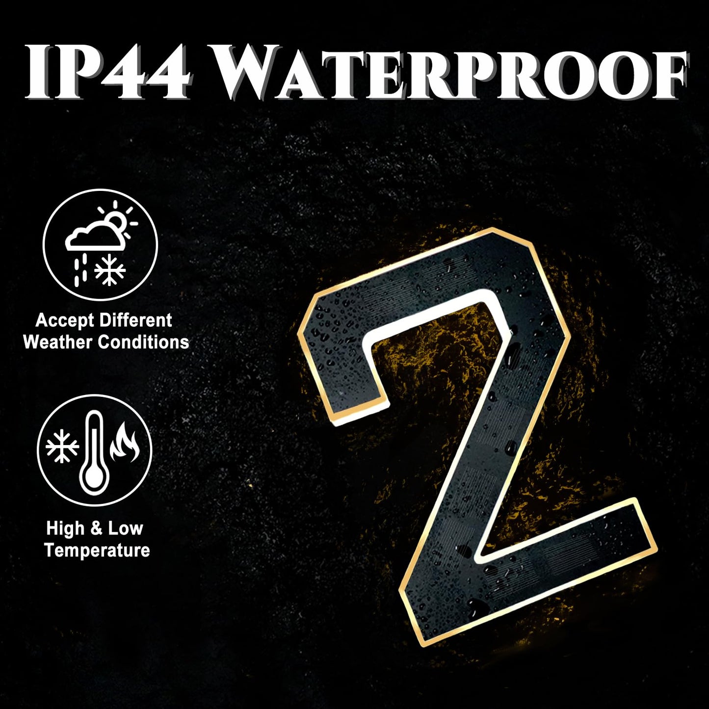 Solar Lighted House Numbers