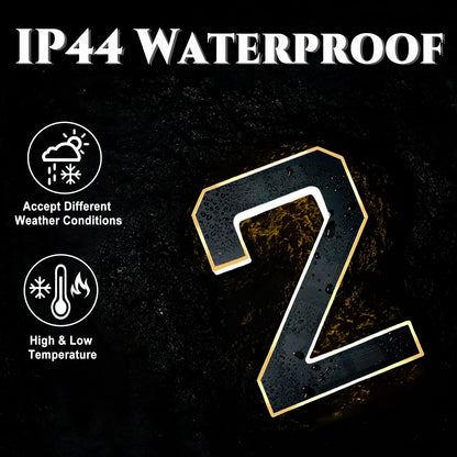 Solar Lighted House Numbers