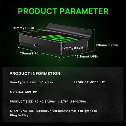🚗 Head up Display Car GPS Digital Speedometer