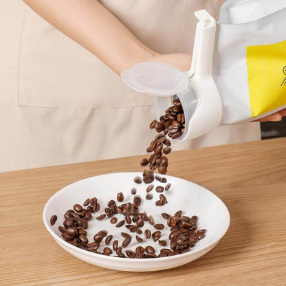 🧩4Pcs Bag Clips for Food Storage Sealing Clips with Pour Spouts Food Sealing Plastic Great for All Food or Cat/Dog Food Storage and Organization（4 Pack）