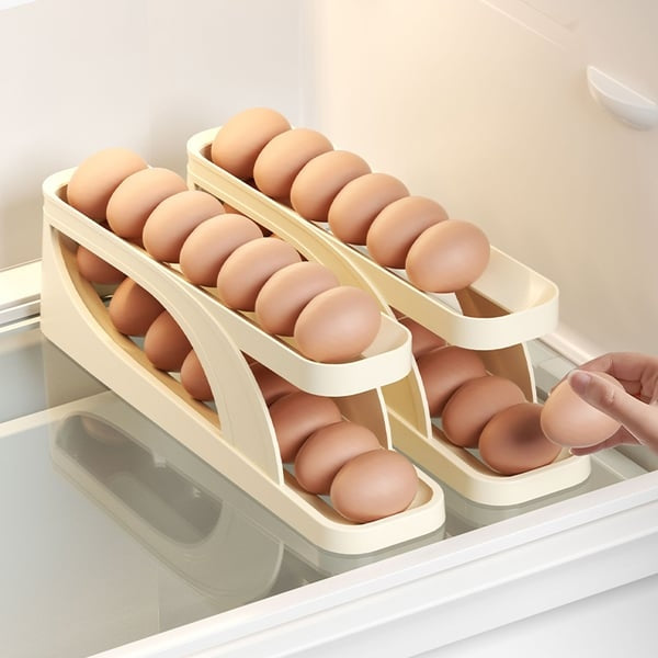 🥚Almost Sold Out💥New Automatic Roll-Down Double-layer Egg Dispenser