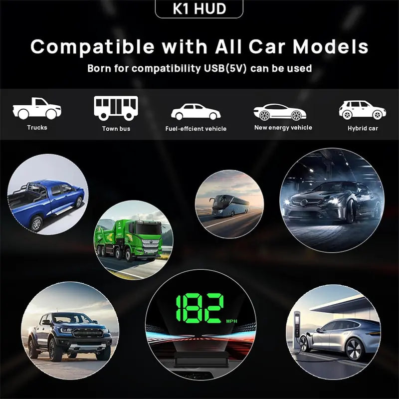 🚗 Head up Display Car GPS Digital Speedometer