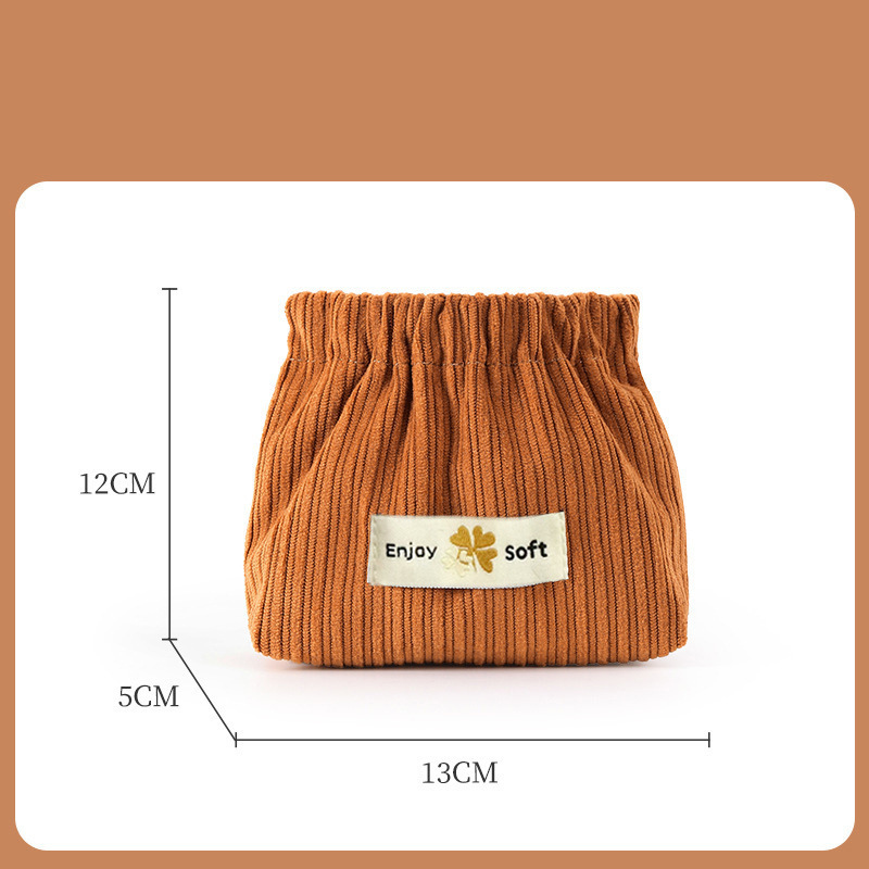 Corduroy Elastic Hair Tie Organizer