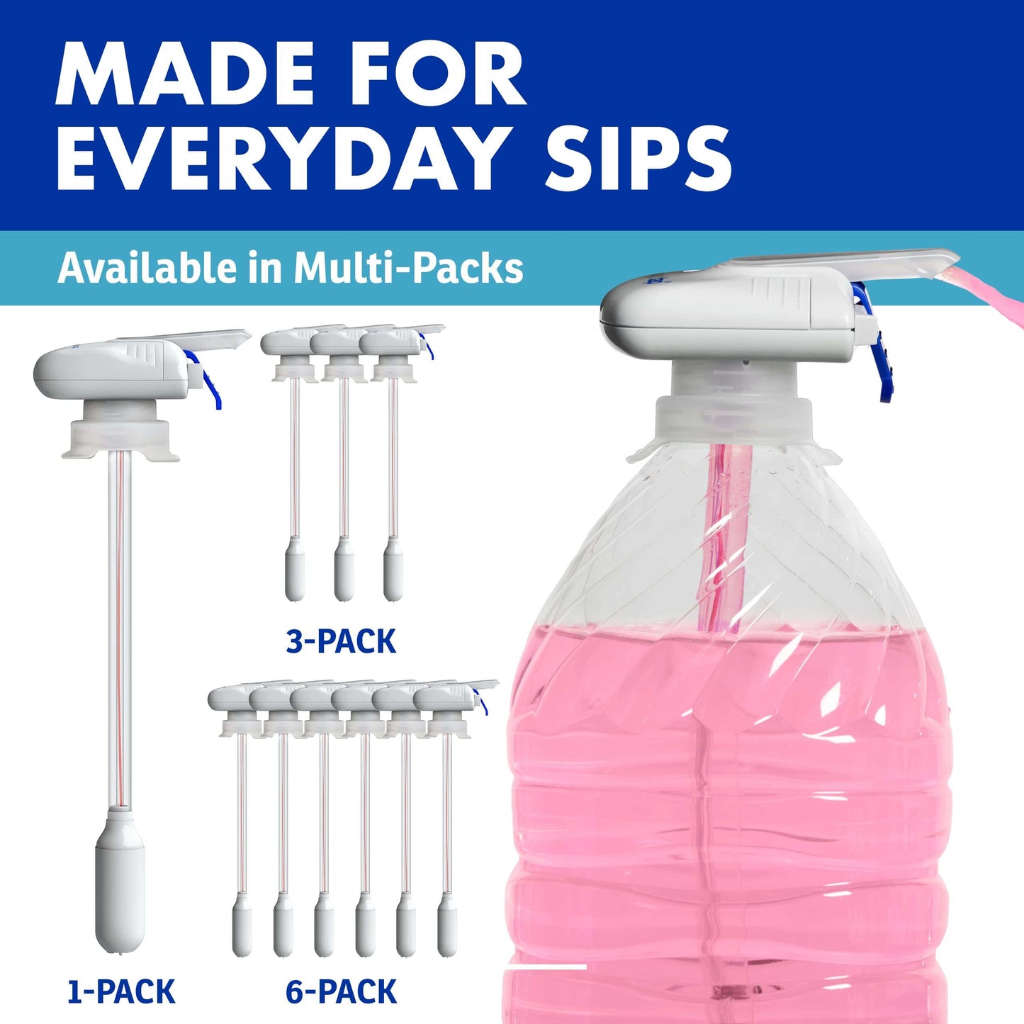 🧃Automatic Drink Dispenser - Hands-Free Beverage Dispenser for Fridge - Perfect for Milk, Juice - Gifts for Women & Men