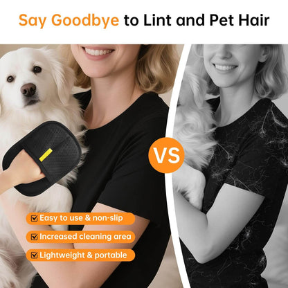 🐾Pet Hair Removal Gloves Brush, Reusable Cat Dog Electrostatic Hair Remover Grooming Glove Tool