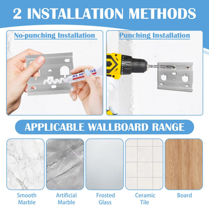 Non-Sagging Retractable Clothesline – Wall-Mounted Invisible Laundry Line for Indoor & Outdoor Use