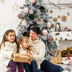 🎄15pcs Christmas Tree Ornaments Velvet Balls 80mm 3.15 inch