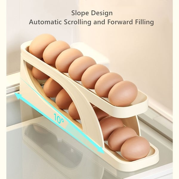 🥚Almost Sold Out💥New Automatic Roll-Down Double-layer Egg Dispenser
