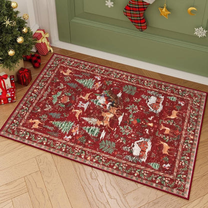🎄Christmas Deer Santa Long Rug