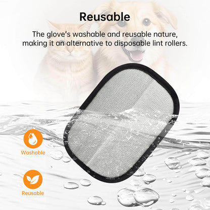 🐾Pet Hair Removal Gloves Brush, Reusable Cat Dog Electrostatic Hair Remover Grooming Glove Tool