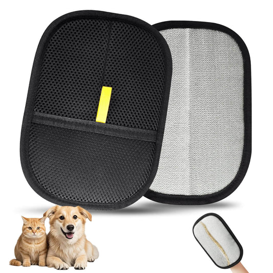 🐾Pet Hair Removal Gloves Brush, Reusable Cat Dog Electrostatic Hair Remover Grooming Glove Tool