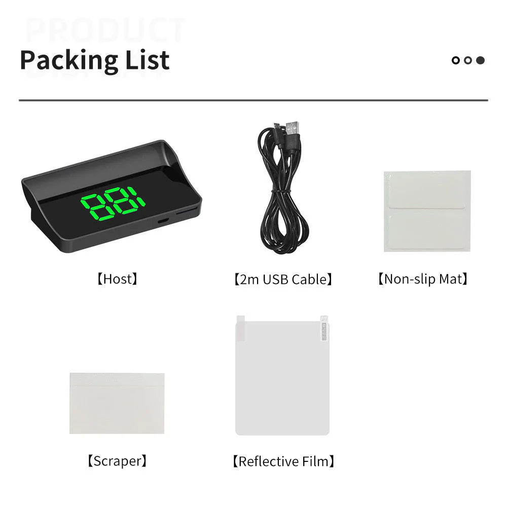 🚗 Head up Display Car GPS Digital Speedometer