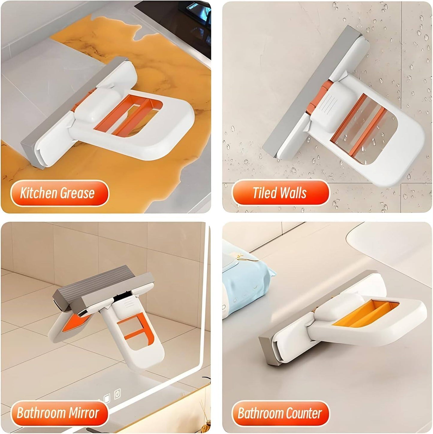🔥2025 New Mini Foldable Desktop Mop - Durable Hands-Free Lazy Mop