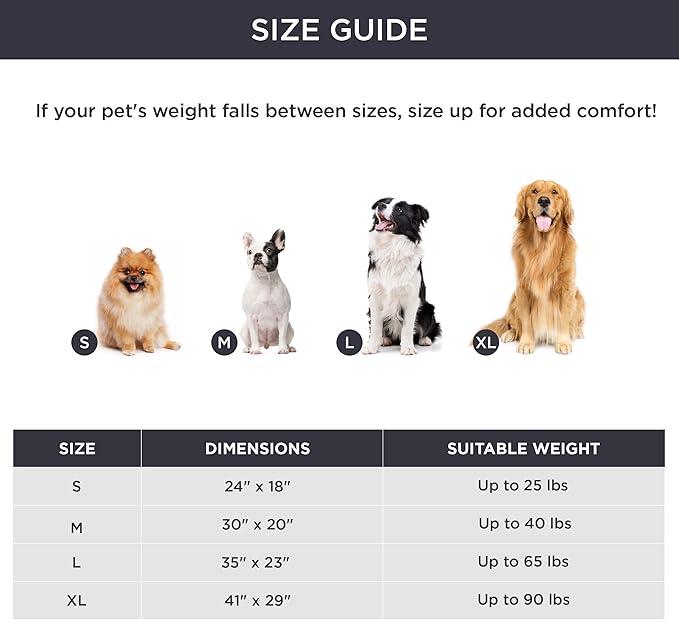 sicalley Self Warming Pet Bed, Small Self Heating pet Crate Pad, Thermal Extra Warm Mat Indoor & Outdoor, Non-Slip & Washable