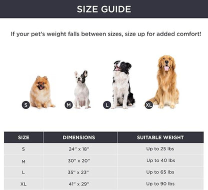 sicalley Self Warming Pet Bed, Small Self Heating pet Crate Pad, Thermal Extra Warm Mat Indoor & Outdoor, Non-Slip & Washable