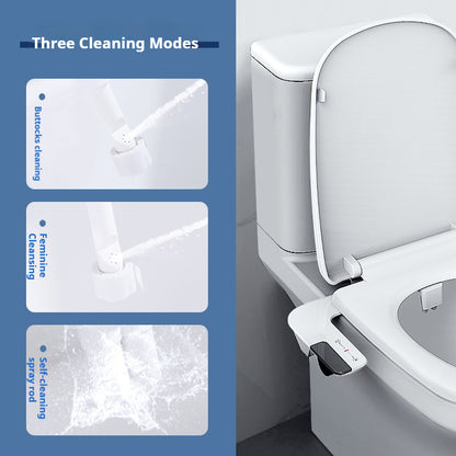 🚽Non-Electric Bidet Seat – Pressure Control & Self-Cleaning Nozzles
