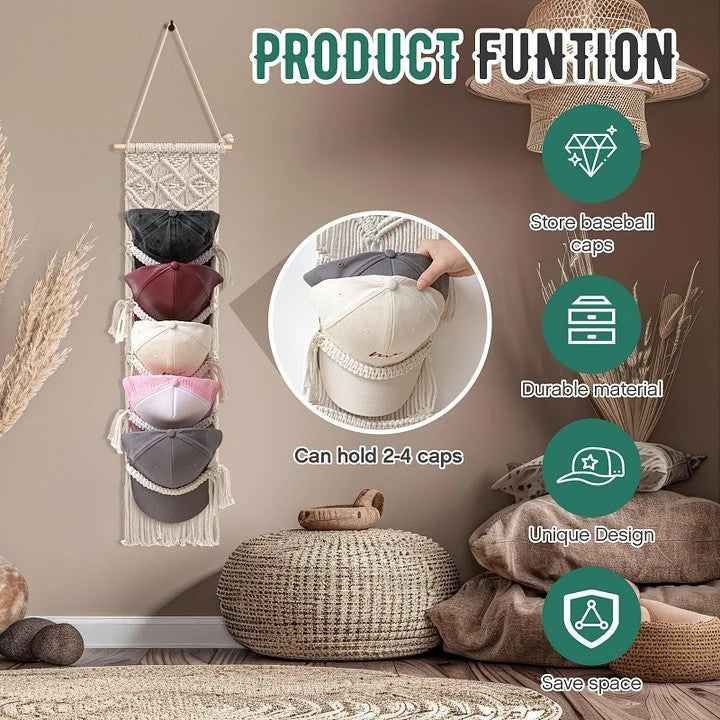 🔥LIMITED TIME OFFER🧢Handwoven Tapestry Baseball Cap Holder