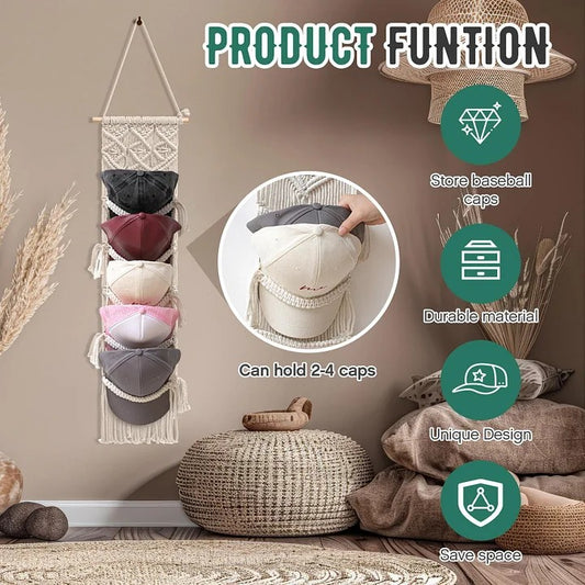 🔥LIMITED TIME OFFER🧢Handwoven Tapestry Baseball Cap Holder
